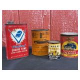 (4) Oil + Paint Cans