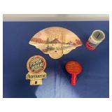 (4) License Plate Topper, Fan, Coin Bank