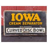 Iowa Cream Separator SST Sign