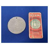 (2) Deering Trade Card + Notebook