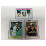 (3) 1970s Topps/O-Pee-Chee MLB Cards