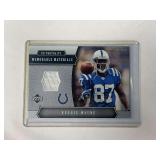2005 Upper Deck Portraits #MM-RW Reggie Wayne Game Used Jersey Card