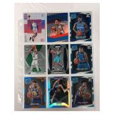 (9) NBA ROOKIES Cards