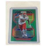 2021 Panini Prizm # Chris Jones Green Refractor