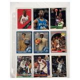 (9) NBA ROOKIES Cards