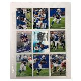 (9) Indianapolis Colts Stars Football Cards