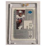 2001 Upper Deck #PM Peyton Manning Game-Worn Jersey Patch Card