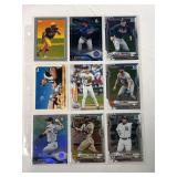 (9) Baseball Stars Cards