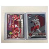 (2) Patrick Mahomes Football Cards