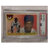1955 Topps #28 Ernie Banks Graded PSA 2 2nd Year