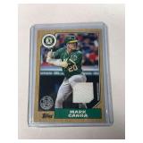 2022 Topps Archives #87R-MCA Mark Canha Jersey Patch Card