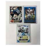(3) Barry Sanders NFL Cards