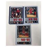 (3) 1998 Upper Deck Michael Jordan Timeline Cards