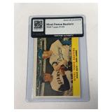 1958 Topps #436 Fence Busters Willie Mays/Snider MBA Certified Authentic