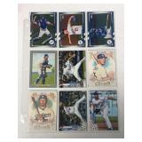 (16) Los Angeles Dodgers Stars Baseball Cards