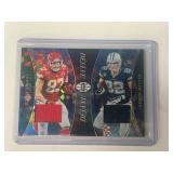 2024 Panini Illusions #DV-TE2 Travis Kelce/Jason Witter Deja Vu Dual PATCH