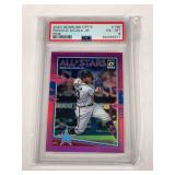 2020 Donruss Optic #199 Ronald Acuna Jr. Pink PARALLEL Graded PSA 6