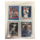 (4) Ken Griffey Jr. Baseball Cards