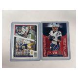 (2) Tom Brady Football Cards