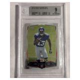 2014 Topps Chrome Mini #117A Odell Beckham Jr. ROOKIE Graded Beckett 9
