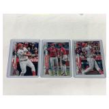 (3) 2020 Topps Mike Trout MLB Cards