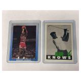 (2) Michael Jordan Promo Cards