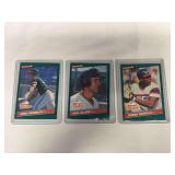 (3) 1986 Donruss MLB The ROOKIES (Conseco, Clark, Bonilla)