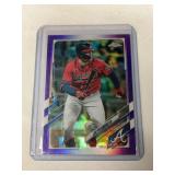 2021 Topps Chrome Update #USC94 Joc Pederson Purple HOLO