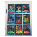 (9) Bowman Chrome Refractors Baseball Cards
