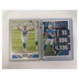 (2) Justin Herbert Football Cards