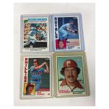 (4) 1970s/80s George Brett & Mike Schmidt MLB Cards