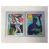 (2) Topps 1984 & 85 Darryl Strawberry Cards