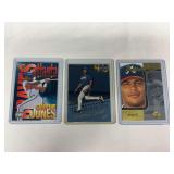 (3) Andruw Jones MLB ROOKIE Cards
