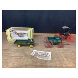 (4) John Deere Plow, Buggy, Wagon, Dain Truck
