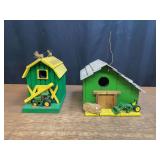 (2) John Deere Bird Houses