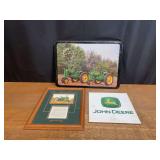 (3) John Deere Clock, Print, Tile