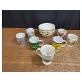 (11) John Deere Mugs + Bowls