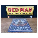 (2) Red Man + Samuel Adams SST Signs