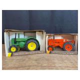 (2) 1/16 John Deere MI + D NIB Ertl