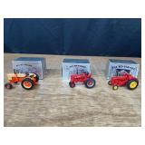 (3) 1/43 Case 800, Farmall Super M-TA, MH 55 NFTS NIB