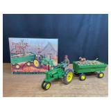 1/16 John Deere B + Wagon Fox Fire Farm NIB Ertl