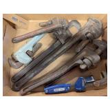(7) Assorted Pipe Wrenches