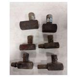 (6) High Pressure Hydraulic Adjustable Valves