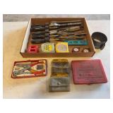 Assorted Tools: Torques, Snap Ring Pliers, Rethreading Tap Sets, Vice Grips, Tape Measures, Etc