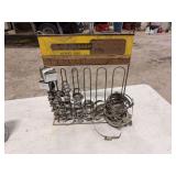 Assorted Hose Clamps on a Stand