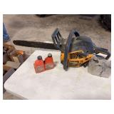 Poulan Pro 42cc Chain Saw with (7) Bottles of 2-Cylinder Engine Oil