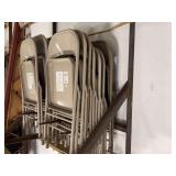 (90) Folding Steel Chairs