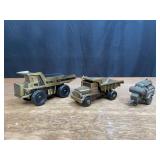 (3) Euclid Brass Trucks + Jaegr Compressor