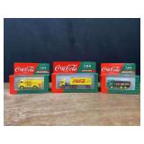 (3) 1/64 Coca-Cola Trucks NIB