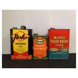 (3) Oil + Anti-Freeze Cans